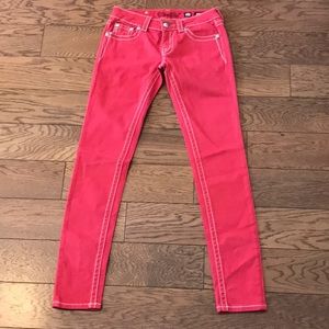 Miss Me red denim skinny jeans